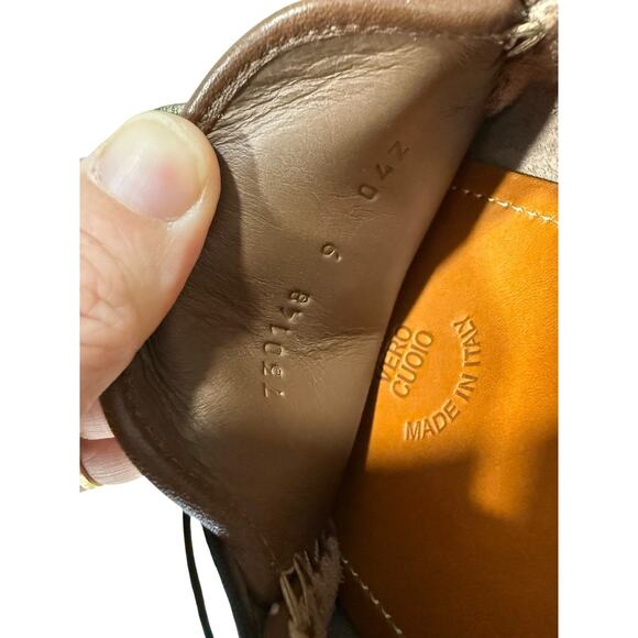 Gucci Mens Interlocking G Monogram Leather Driver Loafer 730148 - Picture 3 of 9